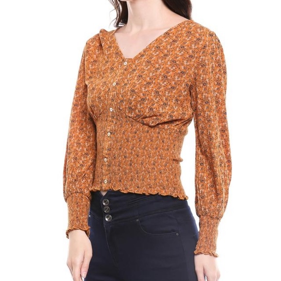 ONLY Women’s V Neck Printed Top - S - Picture 3 of 17